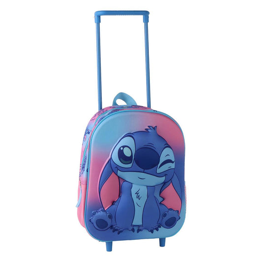 ÇANTË SHKOLLE ME RROTA (TROLLEY) PËR FËMIJË STITCH 3D